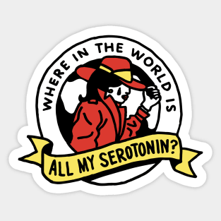 Serotonin Sticker